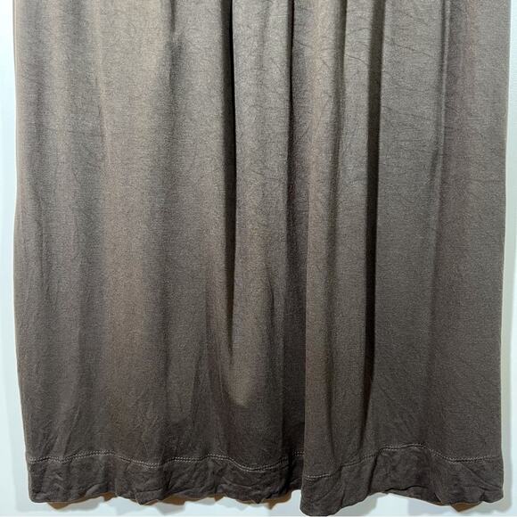 BCBG Maxazria Army Green Shift Zip Dress Sleeveless Oversized Pockets Flowy XS - Picture 7 of 12